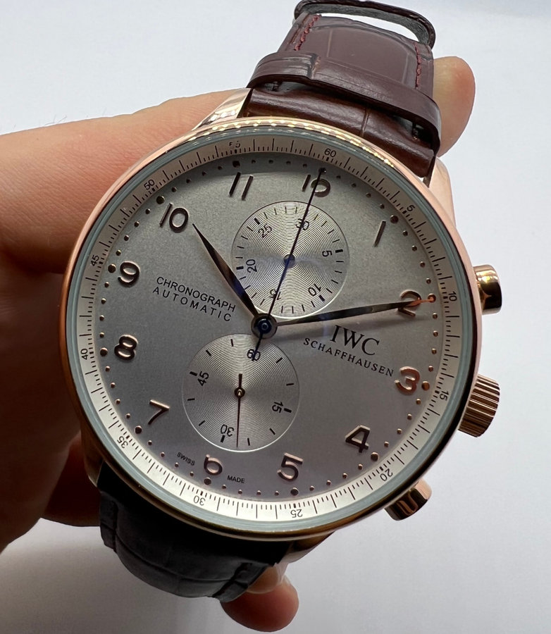 IWC PORTUGIESER CRONÓGRAFO - Aço Rose