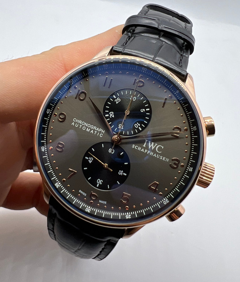 IWC PORTUGIESER CRONÓGRAFO - Aço Rose