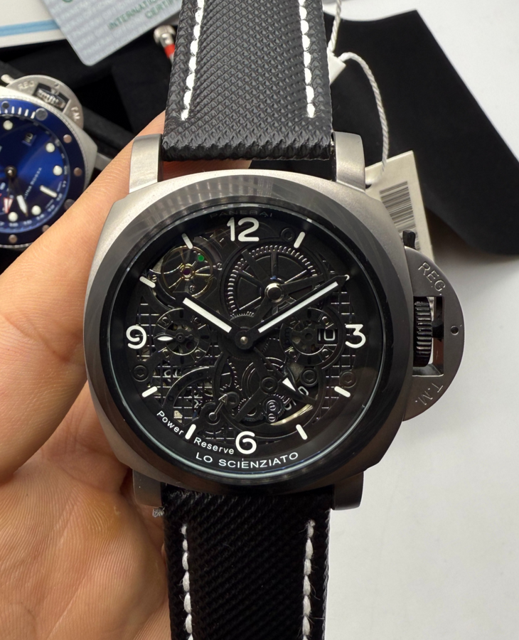 Panerai Edição Limitada Lo Scienziato Aço