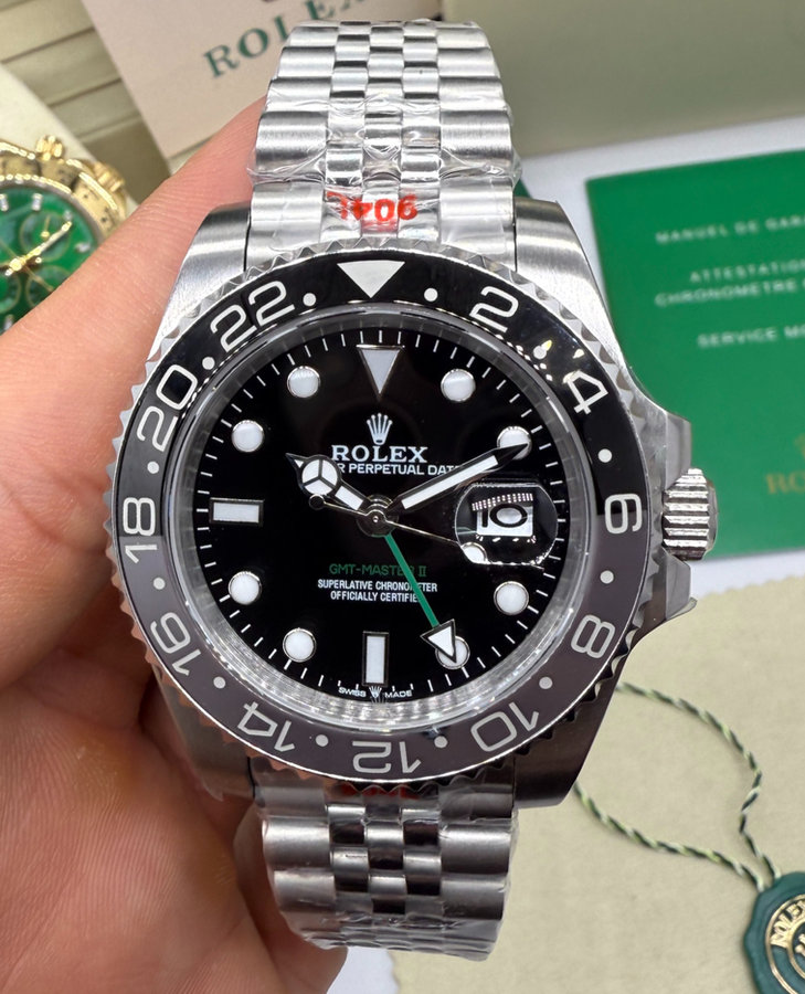 Rolex GMT Master ll Bruce Wayne Pulseira Jubilee