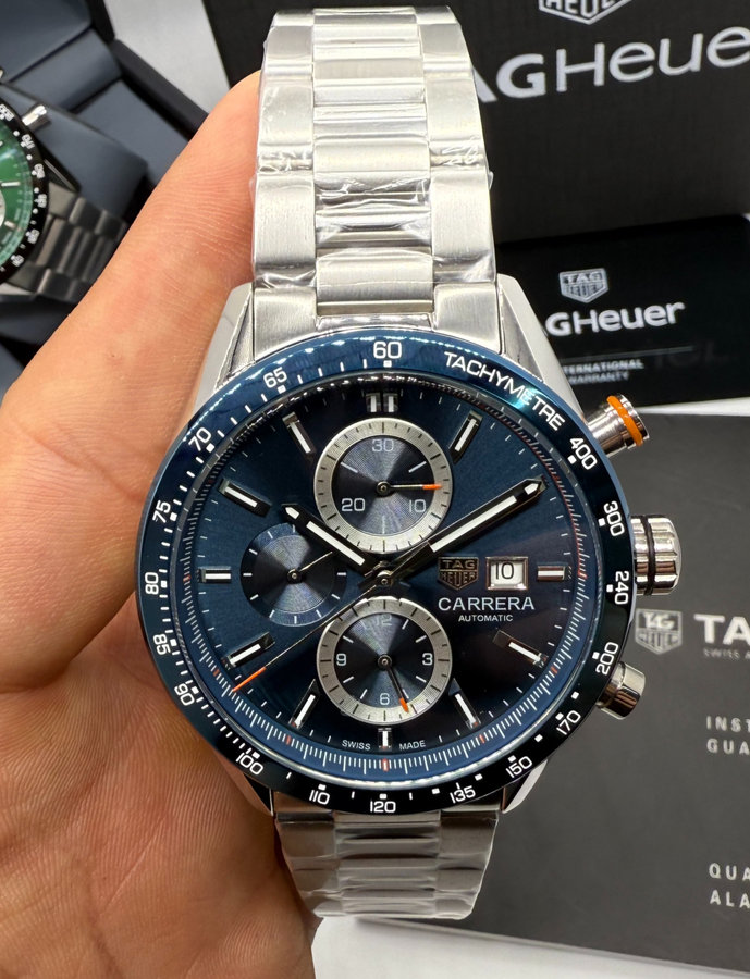 TAG Heuer Carrera Aço Calibre S, Chronograph,