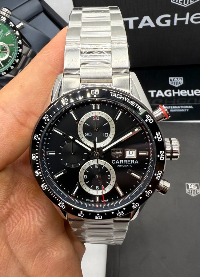 TAG Heuer Carrera Aço Calibre S, Chronograph,