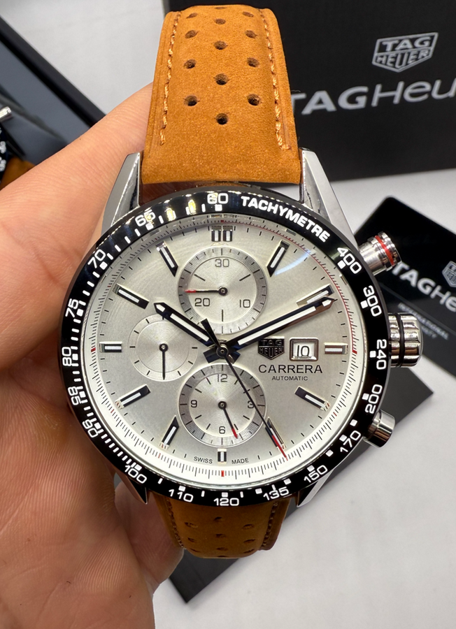 TAG Heuer Carrera Aço Calibre S, Chronograph Eletrônico,