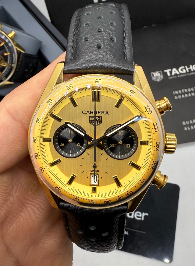 TAG Heuer Carrera Chronograph Aço/Dourado