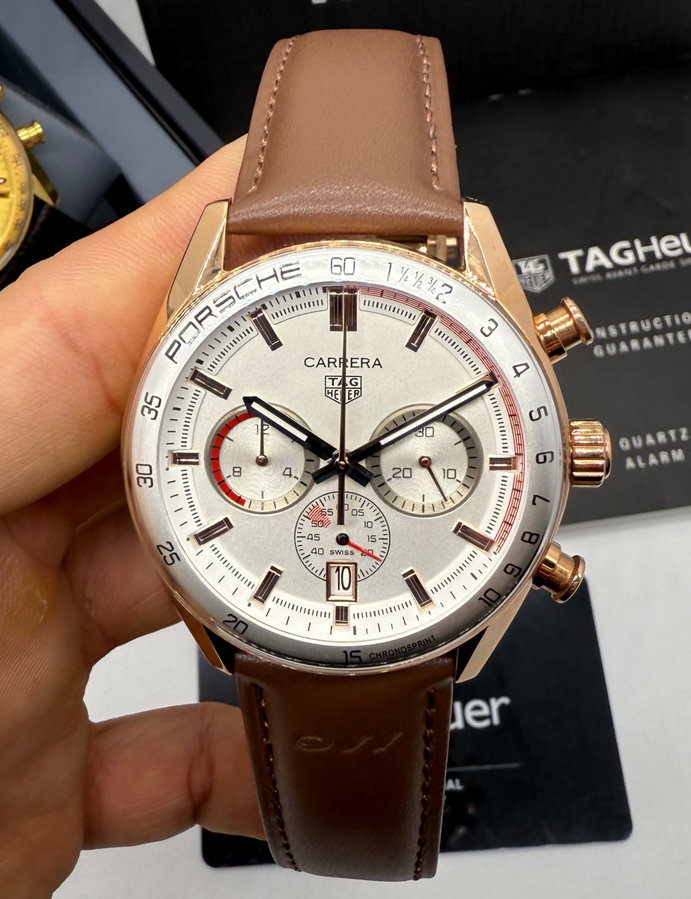 TAG Heuer Carrera Chronosprint x Porsche - Aço/Rose