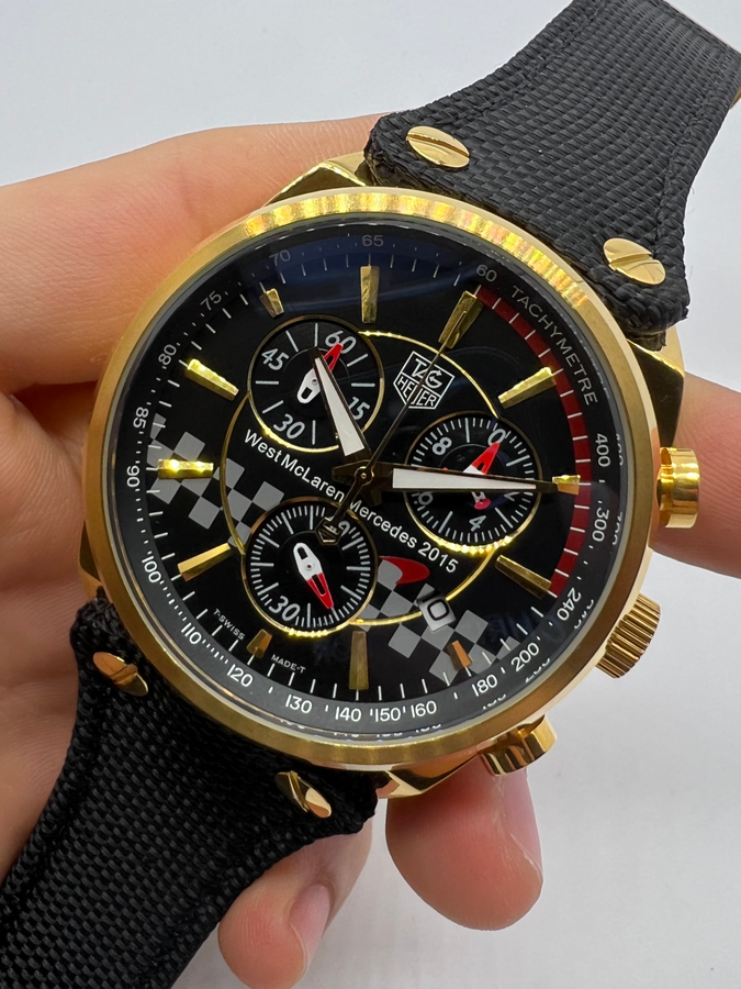 TAG Heuer Carrera McLaren Mercedez Aço/Dourado