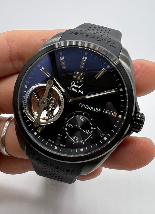 TAG Heuer Grand Carrera Pendulum Aço/OxBlack