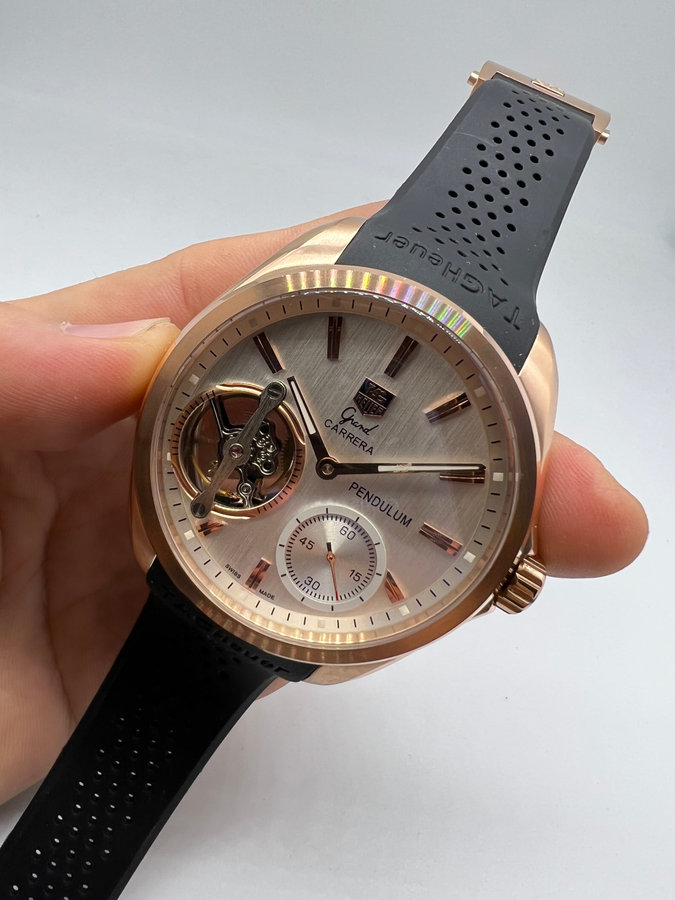 TAG Heuer Grand Carrera Pendulum Aço/Rose