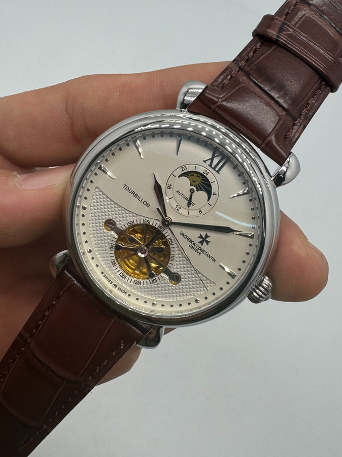 Vacheron Constantin Fases da Lua Turbilhão Aço