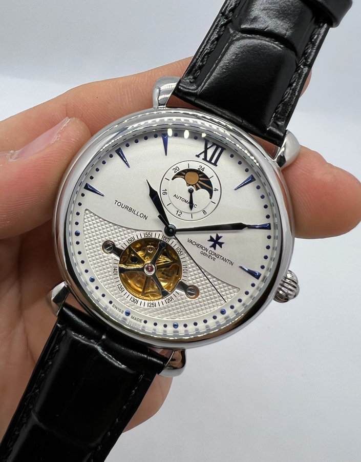 Vacheron Constantin Fases da Lua Turbilhão Aço