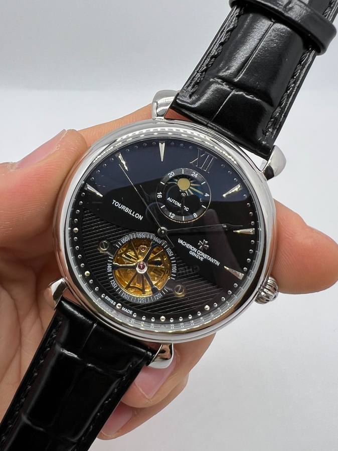 Vacheron Constantin Fases da Lua Turbilhão Aço