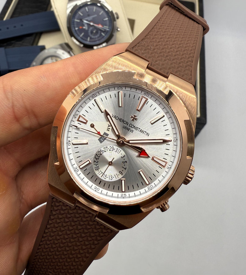 Vacheron Constantin Overseas Dual Time Aço/Rose